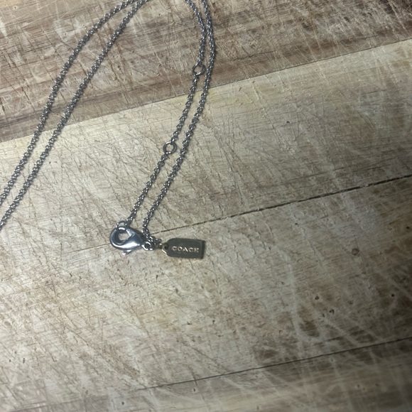 Coach Two-Tone Pendant Necklace - Picture 2 of 5